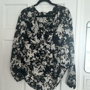 Satin long sleeve top!